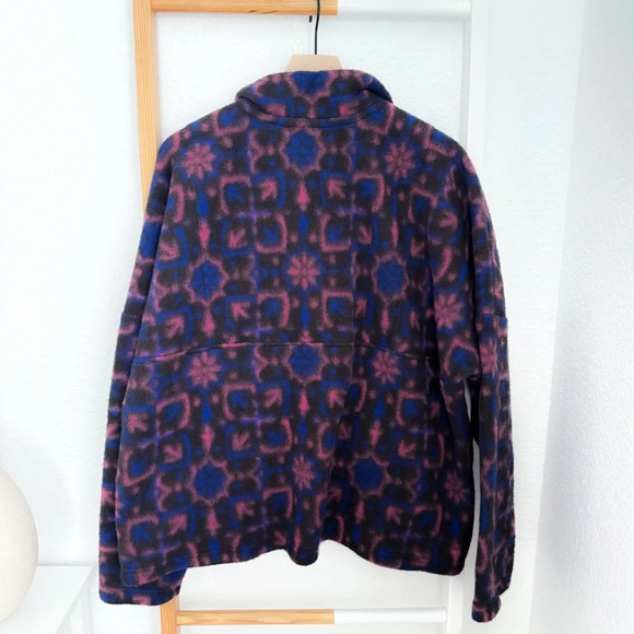 NWOT Xirena Caden Wool Blend Fleece Jacket Pullover Purple - Picture 3 of 10